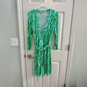 Lilly Pulitzer Meridian Jersey Knit Wrap Dress